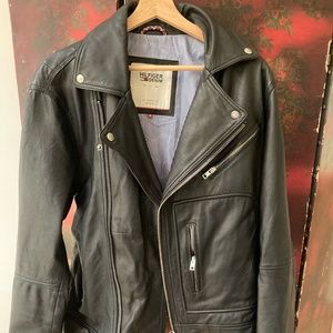 Tommy Hilfiger Leather Jacket Size Medium